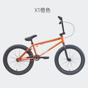 BMX자전거 회전 묘기 액션 스턴트 초보용 20인치, 오렌지