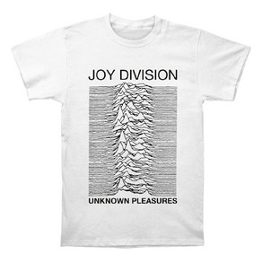 ROCKPANDA Joy Division Unknown Pleasure White 반팔티