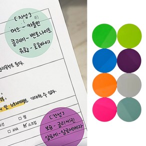 에브리체 깔끔한 독서 메모 플래그 스티커, 8개