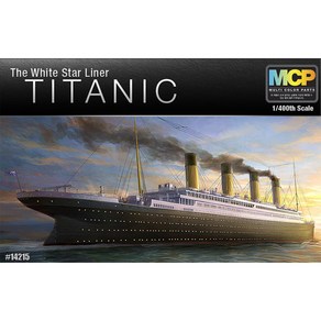 아카데미과학 The White Sta Linea TITANIC 1/400 14215 프라모델 프라모델완구 장난감 조립완구 키덜트 밀리터리 군함 배, 1개