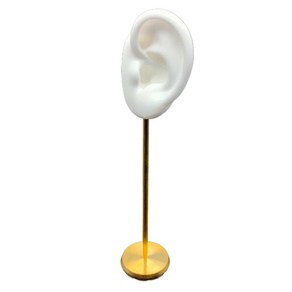 귀걸이마네킹 주얼리 피어싱 귀모형 촬영용 전시 거치대, 1개, 9. 흰색 왼쪽 짧은 7cm