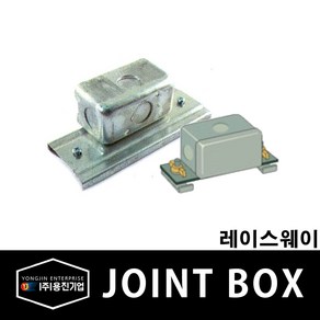 용진 레이스웨이 부속 조인트 박스 40x40 (39333), 39333_JOINTBOX_40x40, 1개