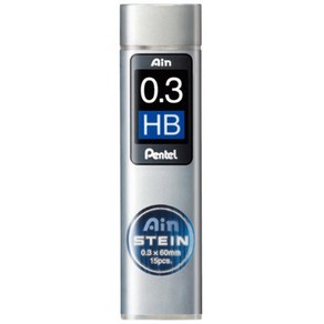 Ain stein 샤프심 0.3 HB 15본 PENTEL, 1개