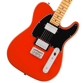 Fende Playe II Telecaste HH Maple Fingeboad Electic Guita Coal Red, One Size, One Colo, 1개