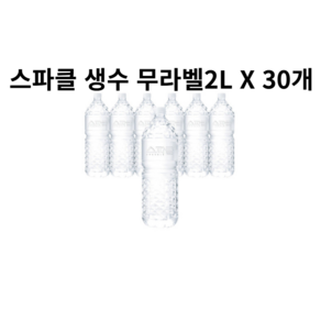 스파클 생수 무라벨, 2L, 30개