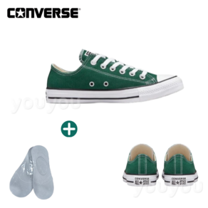 [YUYU] CONVERSE 컨버스 척 테일러 All Sta 올스타 로우 미드나잇 클로버 화이트+페이크삭스 1p