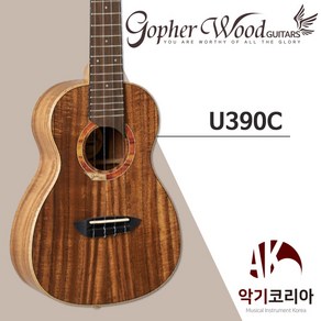 고퍼우드 U390C 아카시아 코아 탑솔리드 콘서트 우쿨렐레