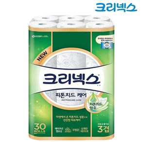 크리넥스 피톤치드 케어 천연펄프 3겹 고급롤화장지, 27m, 30개입, 1개