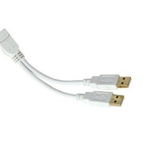 마하링크 USB 2.0 연장 Y 전원 케이블 15CM ML-UFY002, 1개