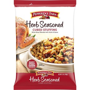 Peppeidge Fam Heb Seasoned Cubed Stuffing 12 oz. Bag, 340g, 1개