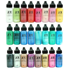 J.X Professional 수성 에어브러쉬 물감 워터베이스 컬러 35ml 일반색 24종