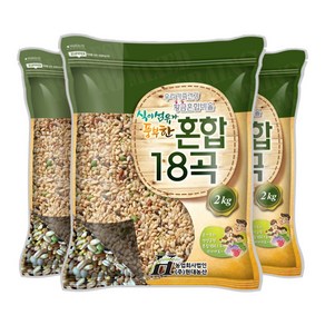 현대농산 균형 혼합 18곡 6kg (2kgX3봉), 3개, 2kg