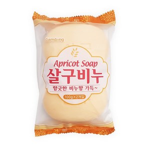 살구비누 100g 2개입 세수비누 미용비누 화장비누 목욕비누, 상세페이지 참조