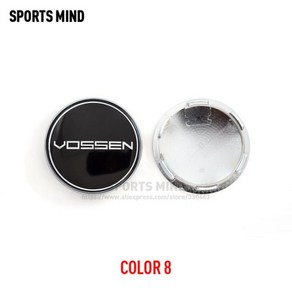 4개/몫 68MM VOSSEN 자동차 휠 센터 허브 캡 Refitted 엠 블 럼 로고 방진 커버, [08] COLOR 8, 1개