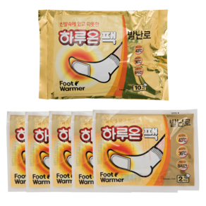 하루온 발난로 핫팩 10매입 붙이는 핫팩, 3세트