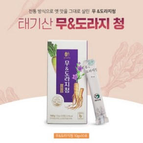 [태아새] 강원도 횡성 청정 전통 무도라지청 스틱 10g, 10개입, 1개, 100g