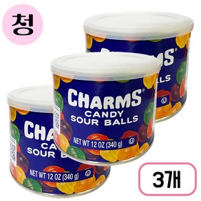 참스 캔디 사워볼, 340g, 3개