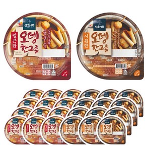 CJ 삼호 즉석어묵 오뎅한그릇 시원한맛 얼큰한맛 2가지맛 360g x 24개