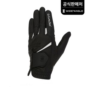 [와이드앵글 공식] 골프 남성 CF 극세사 프린트 한손장갑 WMU22V01Z1, Black, 1개