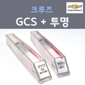 쉐보레 크루즈 GCS 벨벳레드 붓펜 157 + 투명마감용붓펜 자동차 차량용 카 페인트, 2개, 8ml