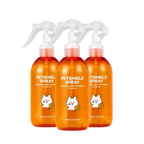 펫쉴드 항균 탈취 고양이 스프레이 본품, 300ml, 3개