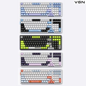 [ XC샵 ] VGN V98PRO V2 무선 기계식 게이밍 키보드 gasket구조 전키핫스왑DIY 8000mah배터리 RGB램프, 극지여우축, 극지 한정판