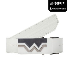[와이드앵글 공식] [골프] 남성 W.리미티드 슬림벨트 WMP22Y03W2, White, 1개