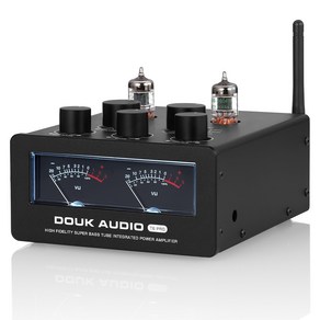 Douk Audio T6PRO HIFI TPA3255 블루투스5.1 진공관 앰프 VU미터