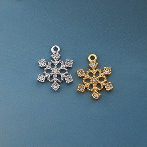 싼비즈 [7083-05]큐빅펜던트 스톤눈꽃의 빛 14x18mm 1개