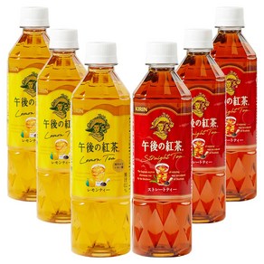 기린 오후의 홍차 믹스팩, 6개, 500ml