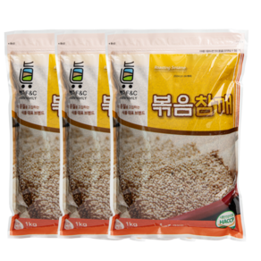 늘품 고소한 볶음참깨, 3개, 1kg