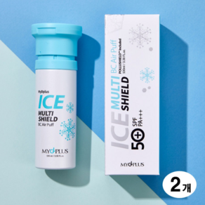 마이디플러스 시원한 아이스 유무기자차 혼합차 백탁없는 선크림 강력 자외선차단 SPF50, 100ml, 2개