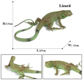 Kolobok 파충류 곤충 동물 시뮬레이션 뱀 도마뱀 카멜레온 달팽이 개구리 액션 피규어 모델 PVC 정원 장식, 1개
