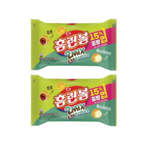 해태 홈런볼 초코&피스타치오 중량업, 2개, 151g