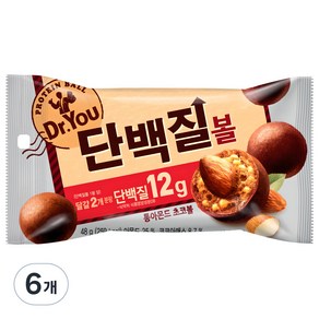 닥터유 단백질볼, 48g, 6개