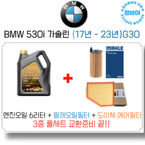 BMW 530i 가솔린 엔진오일 세트 (17년 - 23년) G30 럭셔리/M스포츠/xDive, 1개