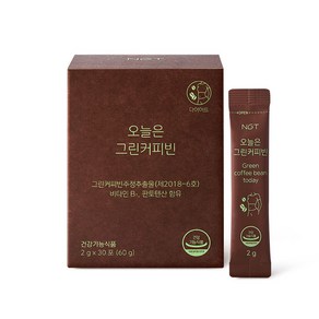 네츄럴굿띵스 오늘은 그린커피빈 체지방분해 다이어트 커피 2g x 30포 1박스, 1개, 60g