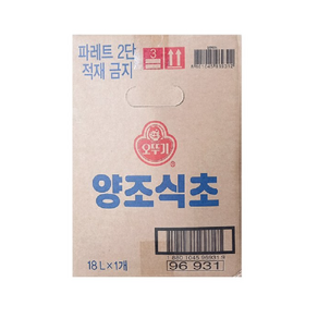 오뚜기 양조식초 BIB 18L, 1개