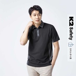 K2세이프티 기능성 쿨링 스판 카라 반팔 티셔츠 - 작업복 워크웨어 단체복 PM-S200