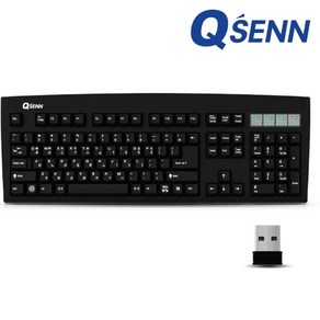 큐센 QSENN SEM-DT35W 무선 키보드 (블랙)