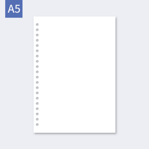 3P바인더 프리미엄 A5 무선노트 백색 50매 컬러출력용 바인더속지 업무용 학습용 선물용