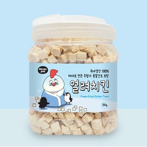 네버펫 국내산 반려동물 동결건조 간식, 1개, 250g, 치킨