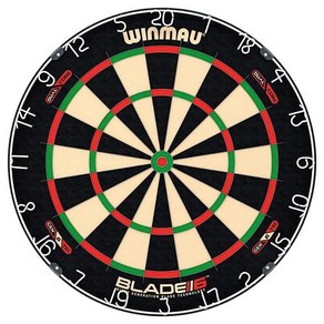 WINMAU Blade 6 듀얼 코어 프로페셔널 브리슬 다트보드, 1) 블레이드 6 듀얼 코어, 1개