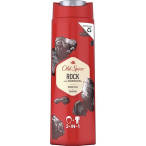 올드스파이스 락 사워젤 샴푸 Old Spice Rock Showe Gel + Shampoo 400mL, 1개