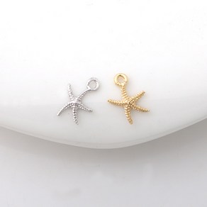 비즈아이 [7101-10]메탈펜던트 초미니불가사리 7x11mm 1개