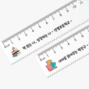 독서 투명자 15Cm자 네임 자 문구 인쇄 책갈피 책의 날 장려 교육 독서의 날 달 기념 선물 주문제작