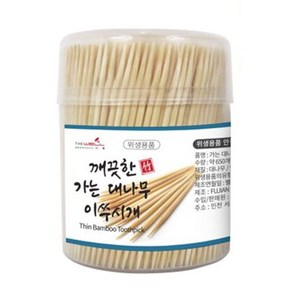 가는 대나무 원통 이쑤시개 650Px10개 (W9B58FA), 10개, 650개입