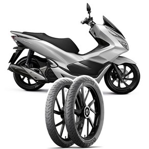 혼다 PCX125 19-20 더뉴 PCX 미쉐린 타이어 파일럿 스트리트2 앞 뒤 타이어, 앞(100/80-14), 1개