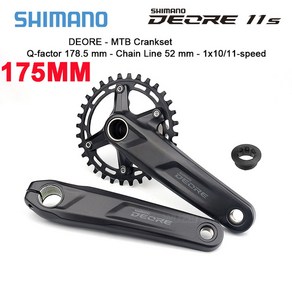 시마노 데오레 FC M5100 크랭크셋 1x11 스피드 MTB 34 36T 크랭크 WUZEI 체인링 BB MT501 MT500 BB52 세인트 MTB 크랭크셋, 17) FC 175 34T NO BB, 1개