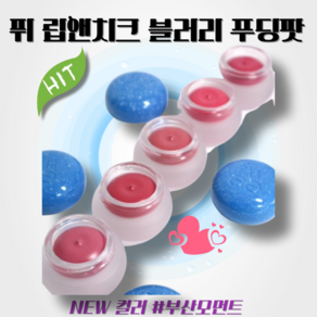 [정품] 퓌 fwee 립앤치크 푸딩팟 new 컬러 쿨부산모먼트 립 메이크업 크림 블러셔, 1개, 5g, BS03 버블